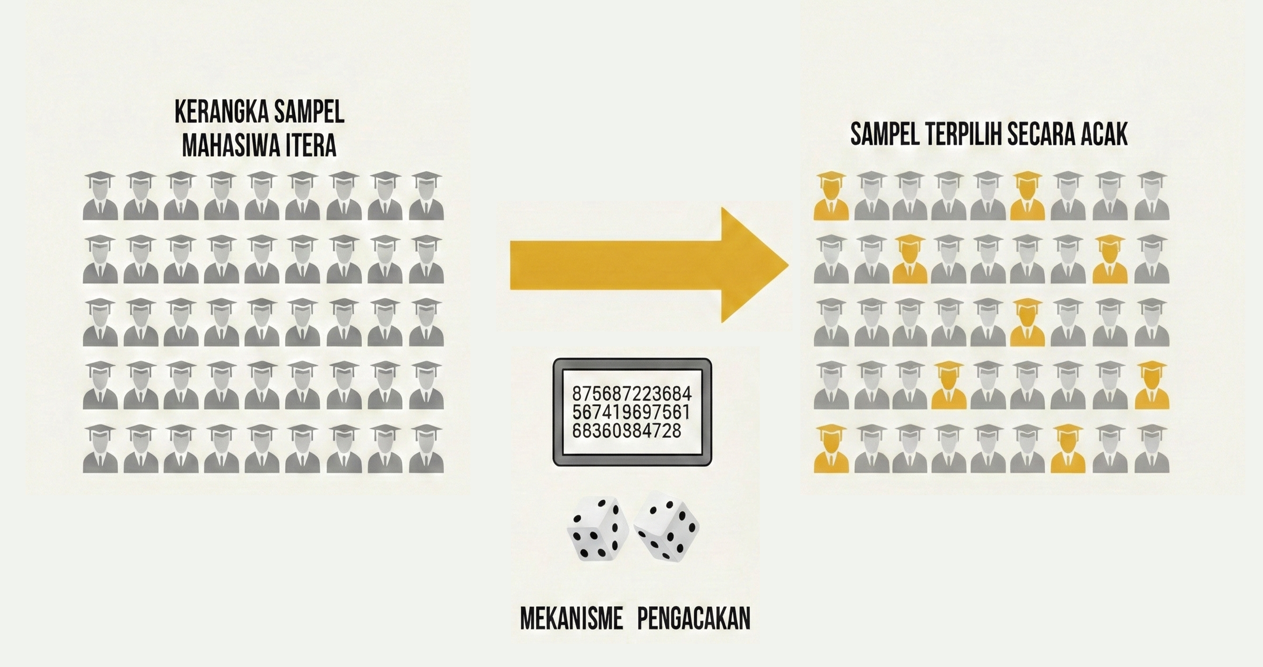 Ilustrasi Simple Random Sampling