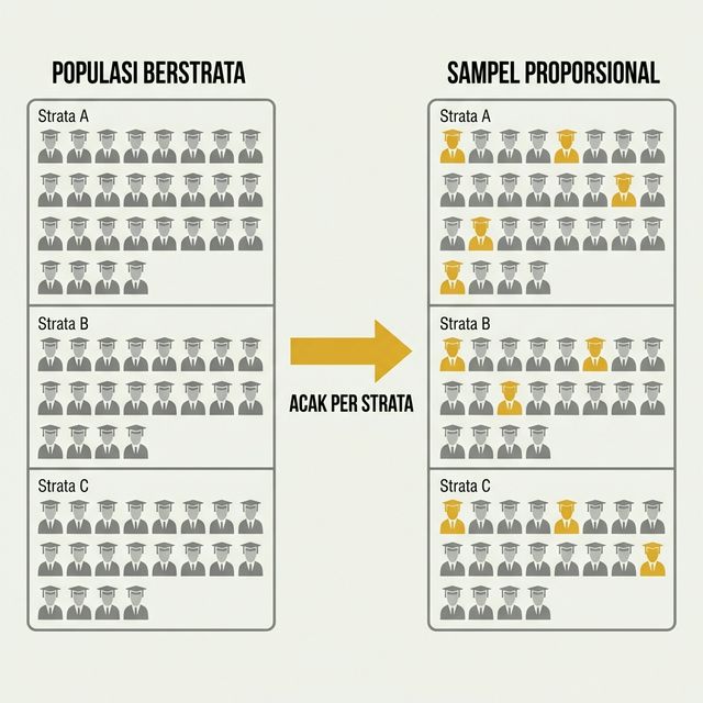 Ilustrasi Stratified Random Sampling